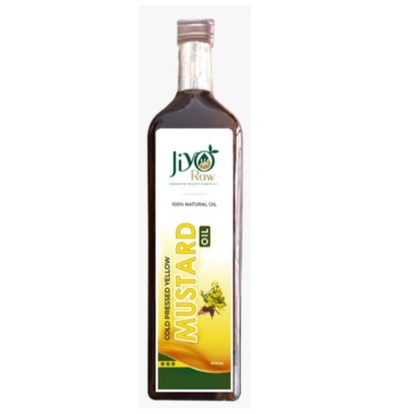 Jiyo Raw Cold Pressed Mustard Oil, 1Ltr