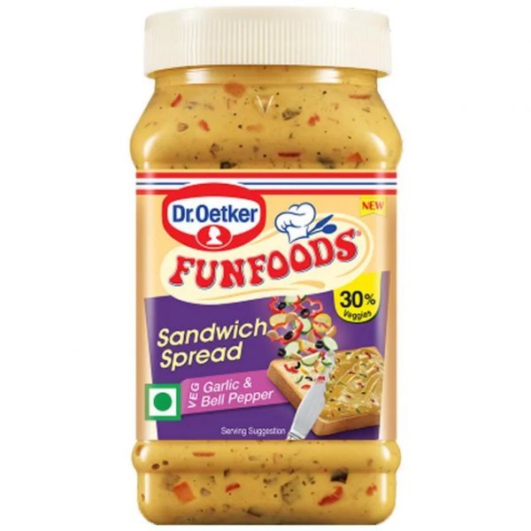 Funfoods Sandwich Spread Garlic & Bell Pepper, 250Gm