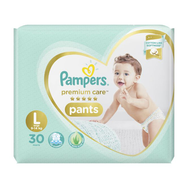 Pampers Premium Care Pants Diapers L,  30 Pcs