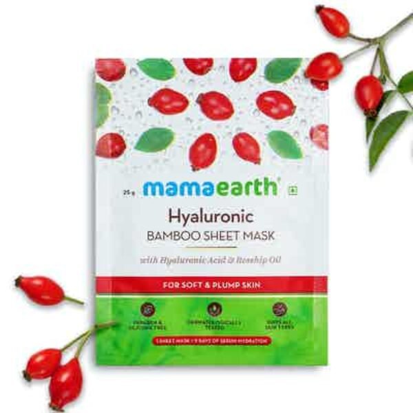 Mamaearth Bamboo Sheet Mask With Rosehip Oil- 25 Gm