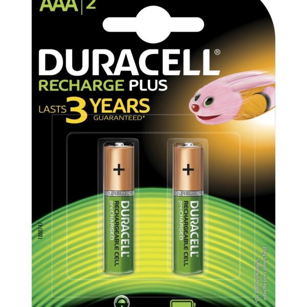 Duracell Plus Aaa Rechargeable Batteries Pack Of 2