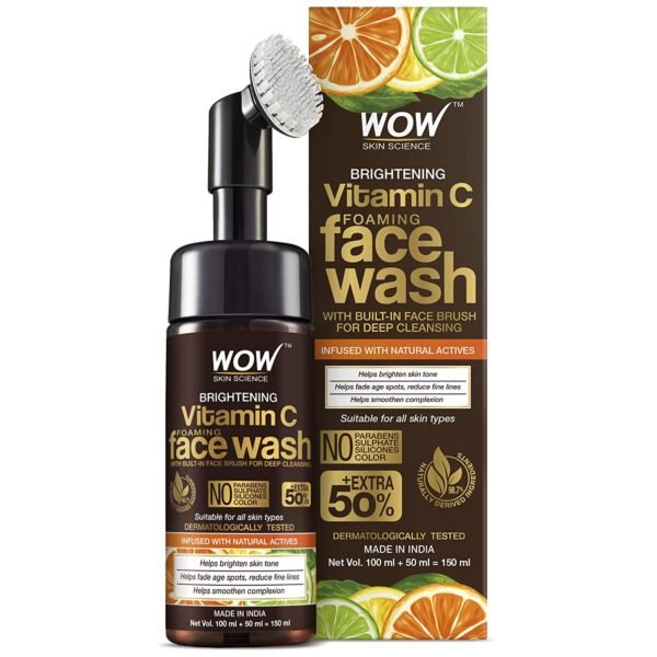 Wow Skin Science Brightening Vitamin C Foaming Face Wash 150 Ml