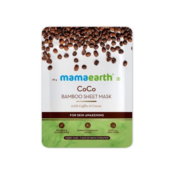Mamaearth Coco Bamboo Sheet Mask With Coffee & Cocoa 25 G