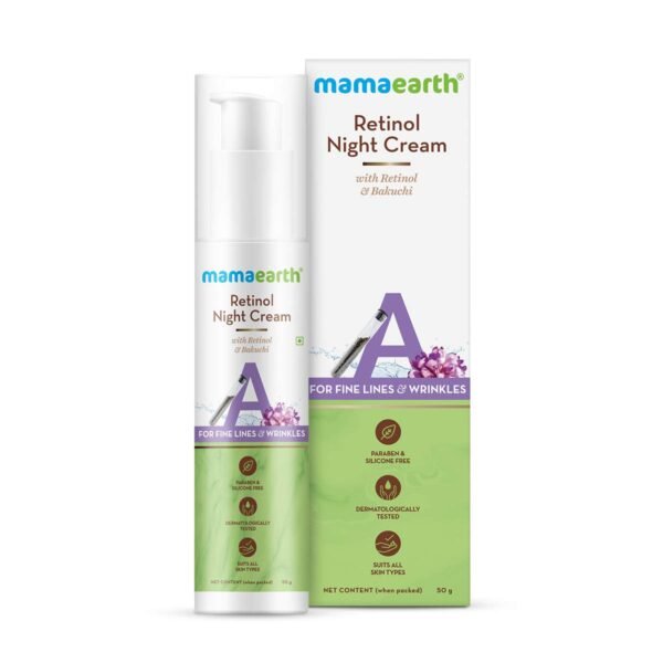 Mamaearth Retinol Night Cream For Women, 50Gm