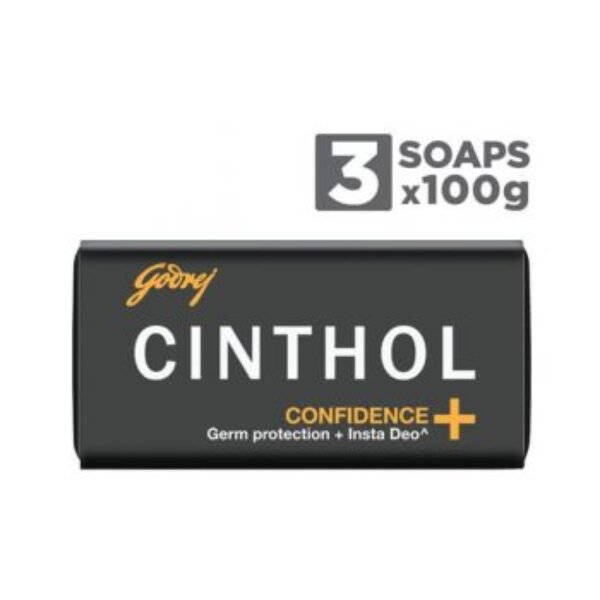 Godrej Cinthol Confidence+ Health Soap 100g, Pack Of 3