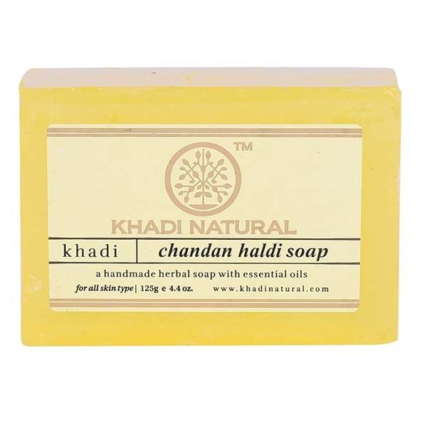 khadi Ayurvedic Chandan Haldi Soap, 125gm