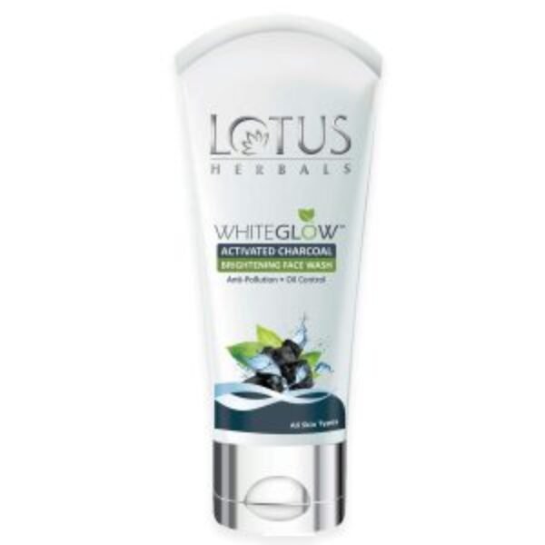 Lotus Whiteglow Activated Charcoal Brightening Facewash, 100Gm