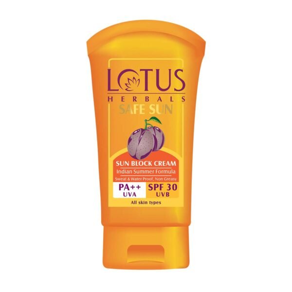 Lotus Safe Sun Block Cream Spf 30, 100Gm