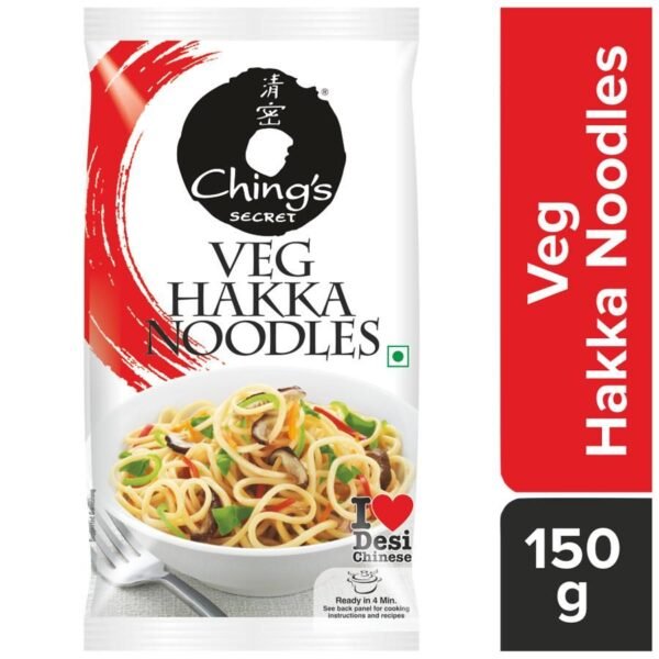 Chings Secret Veg Hakka Noodles, 150 G Pouch