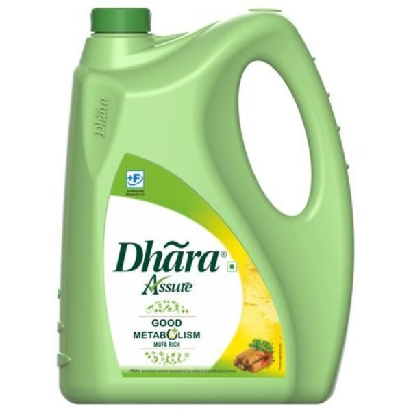 Dhara Vegetable Oil, 5Ltr