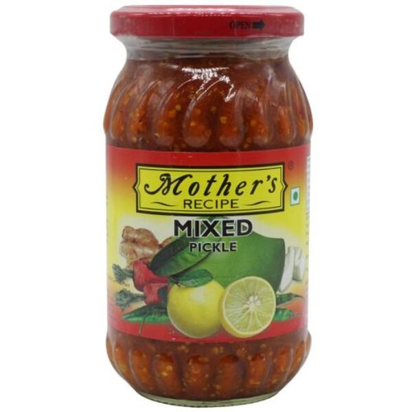 Mothers Recipe Mixed Pickle (Mp/Ei) Bottle, 400 g