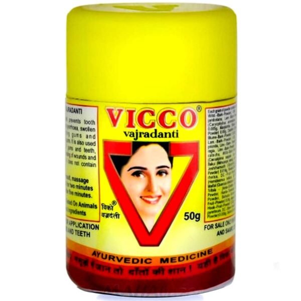 Vicco Vajradanti Ayurvedic Tooth Powder – 50G