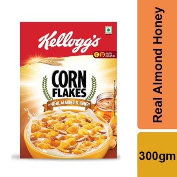 Kelloggs With Real Almond & Honey, 300Gm
