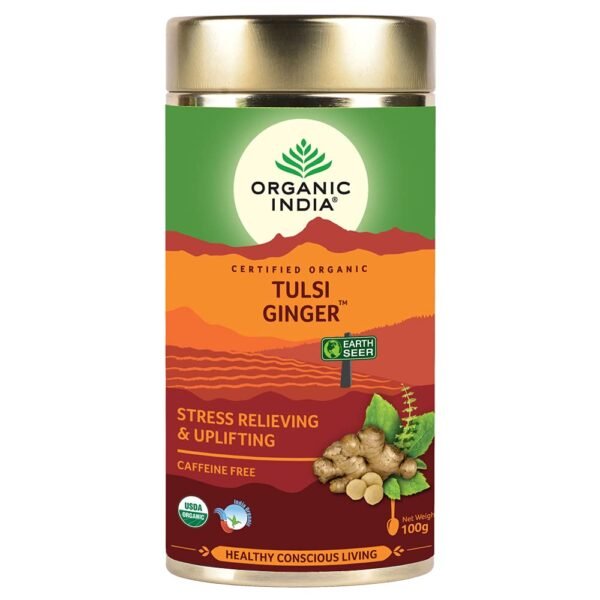 Organic India Tulsi Ginger 100 Gm Tin
