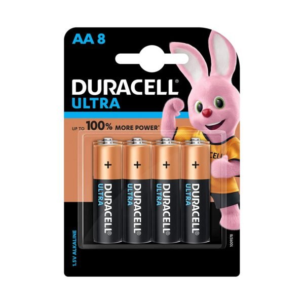Duracell Ultra Alkaline Aa Battery, 8 Pieces