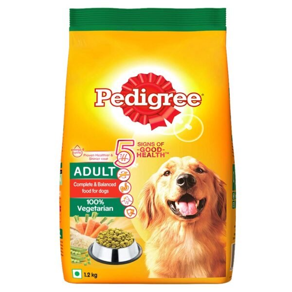 Pedigree Adult Dry Dog Food- Vegetarian, 1.2kg