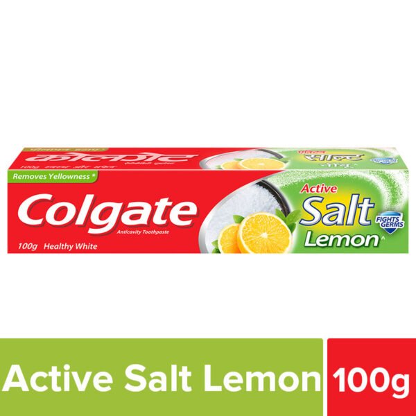 Colgate Active Salt Toothpaste – Lemon, 100 g