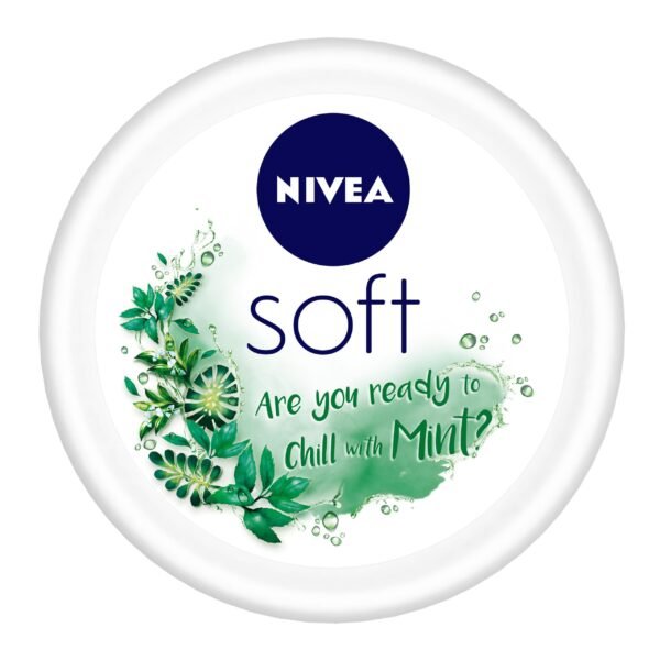 Nivea Soft Light Moisturising Cream – Chilled Mint, 200 Ml