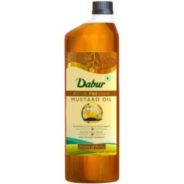 Dabur Cold Pressed Mustard Oil, 1Ltr
