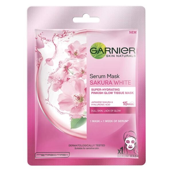 Garnier Skin Naturals Sakura White Face Serum Sheet Mask, 28Gm