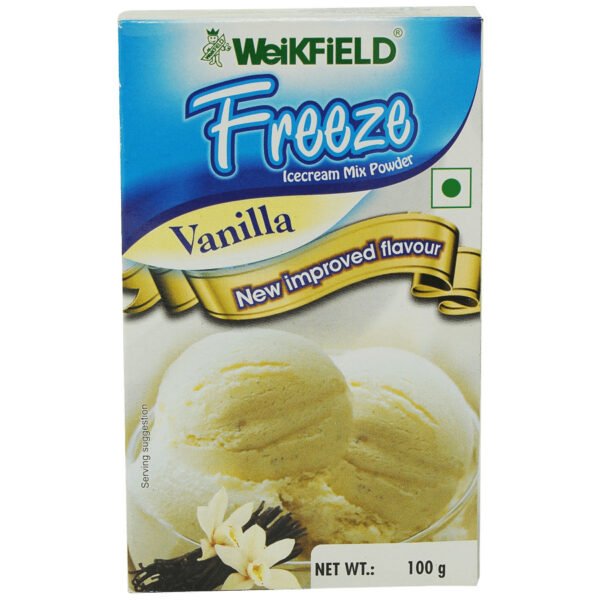 Weikfield Freeze Icecream Mix Powder Vanila Flavour-100 Gm 1+1