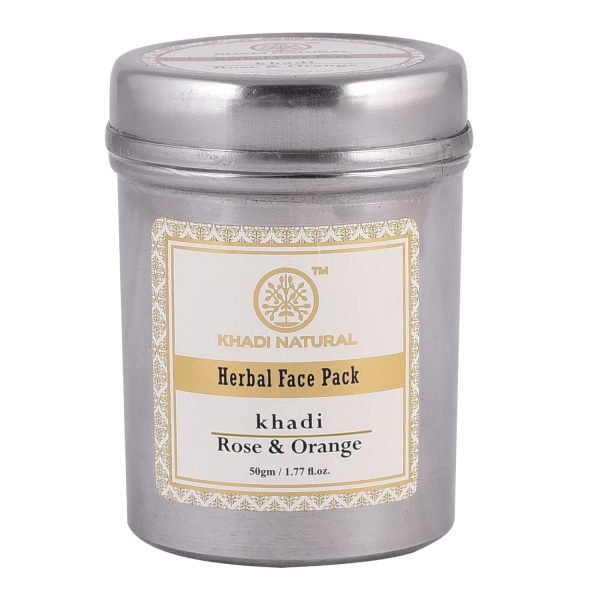 Khadi Natural Ayurvedic Rose And Orange Face Pack, 50G