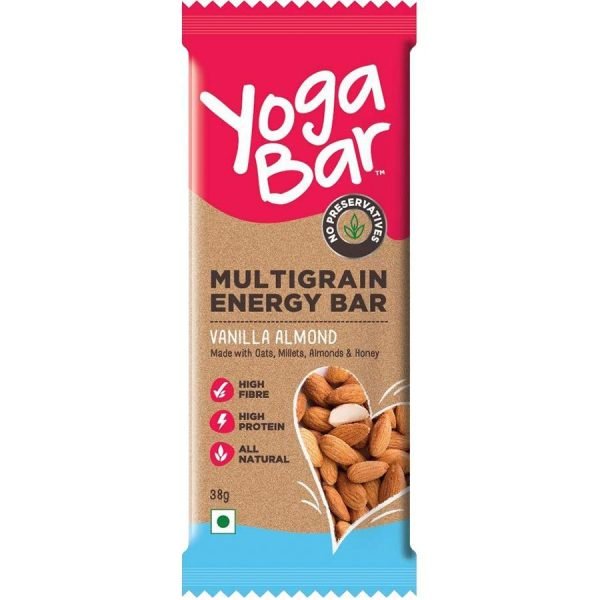 Yoga Bar Multigrain Energy Bar – Vanilla Almond, 38 G