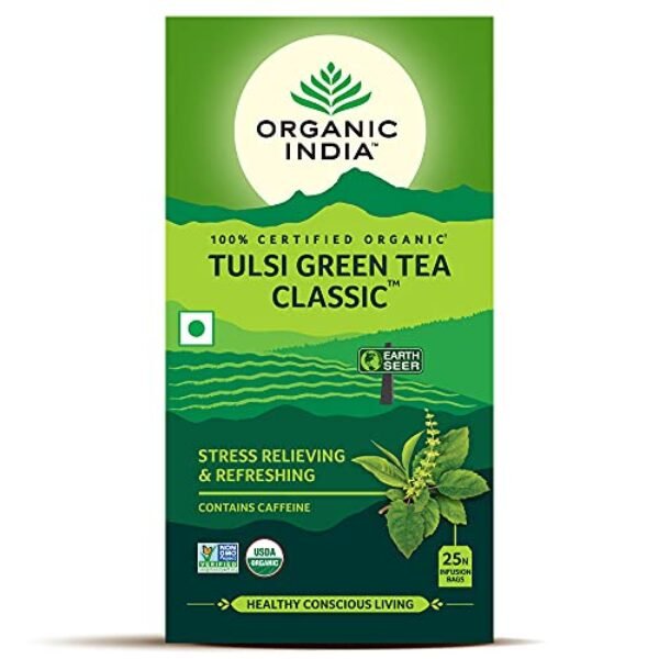 Organic India Tulsi Green Tea Classic – 25 Tea Bags