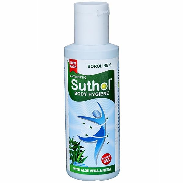 Suthol Antiseptic Body Hygiene Advanced Gel With Aloe Vera & Neem 100 Ml