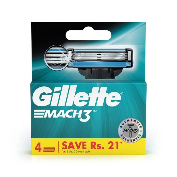 Gillette Mach 3 Manual Shaving Razor Blades – 4S Pack