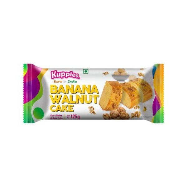 Kuppies Banana Walnut Cake 125 Gm