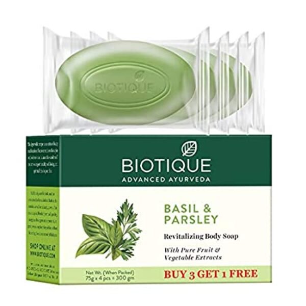 Bio Basil & Parsley Soap – Buy 3 Get 1 Free