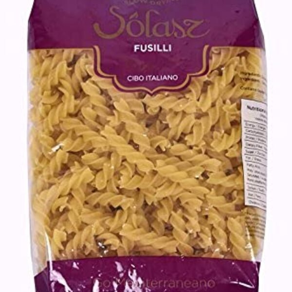 Solasz Fusilli Durum Wheat Pasta, Traditionally Slow Dried Pasta 500Gm