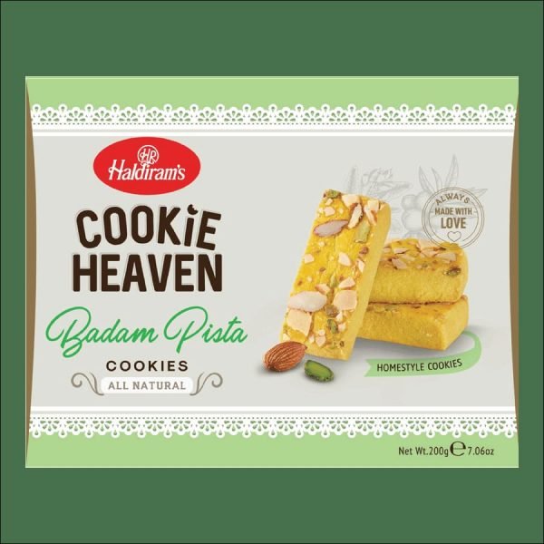 Haldirams Cookie Heaven – Badam Pista, 200 G