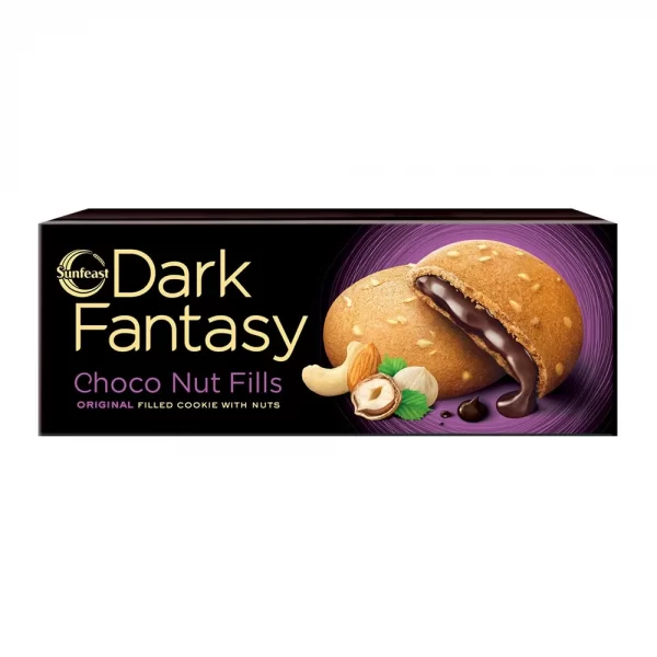 Sunfeasy Dark Fantasy Desserts Choco Nut Dipped, 100G