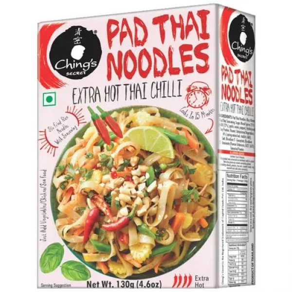 Chings Noodles – Pad Thai(Extra Hot Thai Chilli), 130 G