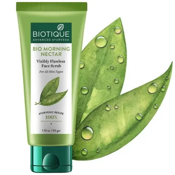 Biotique Bio Morning Nectar Visibly Flawless Face Scrub 50Gm