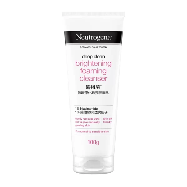 Neutrogena Deep Clean Brightnening Foaming Cleanser For Normal To Oily Skin, 100G