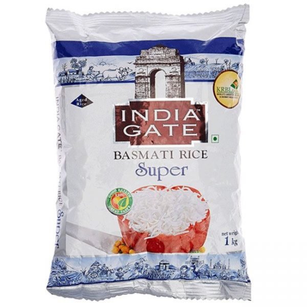 India Gate Basmati Rice Super, 1Kg
