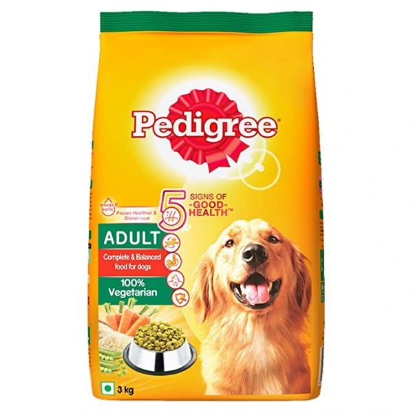 Pedigree Adult Dry Dog Food, Vegetable, 3Kg