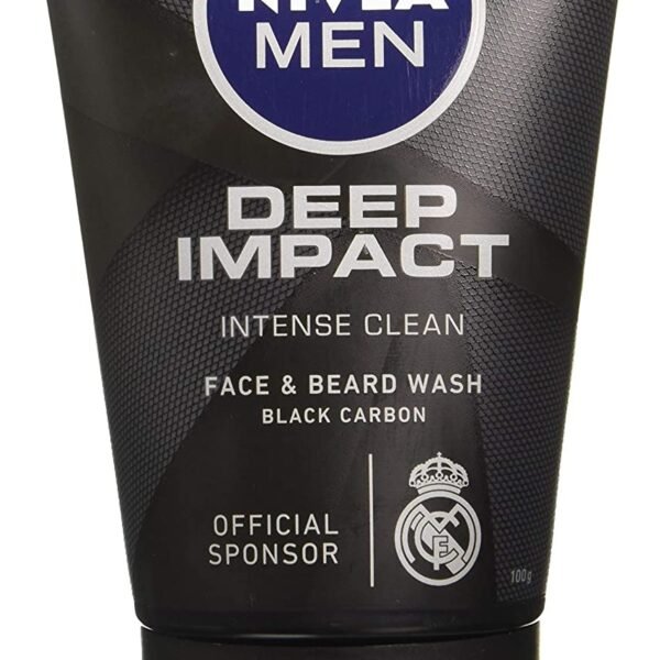 Nivea Men Face Wash, Deep Impact Intense Clean Carbon 100 G