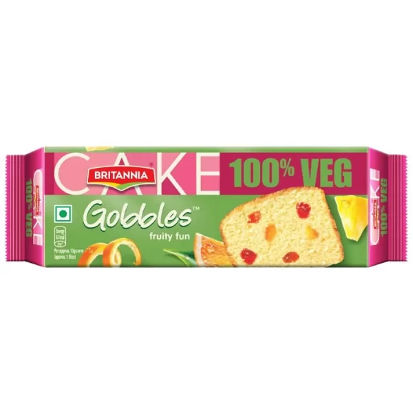 Britannia Gobbles – Bar Cake, Choco Chill, 100% Veg, 64 G