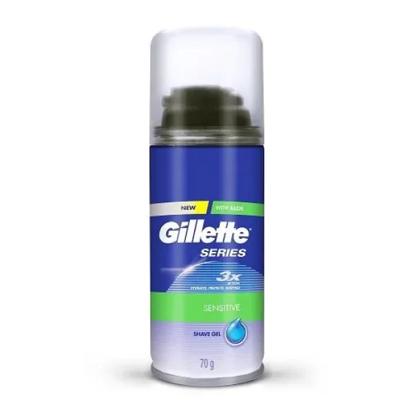 Gillette Shave Gel – Series Sensitive, 70 G