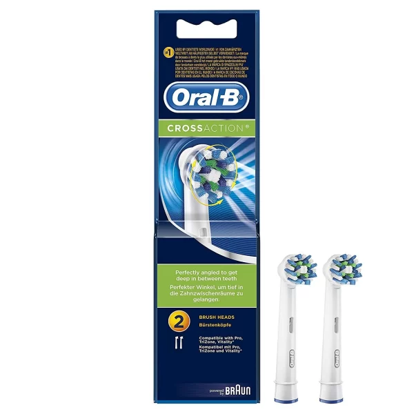 Oral-B Crossaction 2 Brush Heads Electric Toothbrush