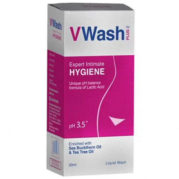 Vwash Plus Expert Intimate Hygiene Wash, 20 Ml