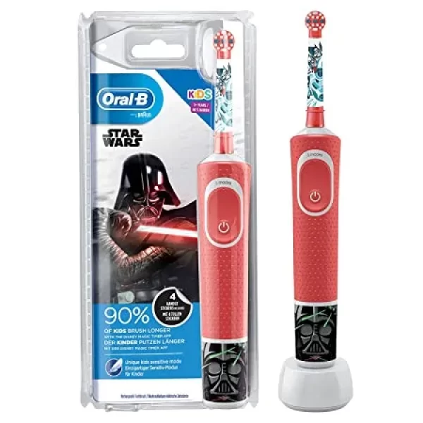 Oral B Kids Electric Rechargeable Toothbrush, Featuring Star Wars Characters