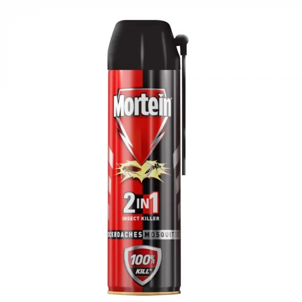 Mortein 2-In-1 Cockroach Killer Spray With Lemon Fragrance – 600 Ml