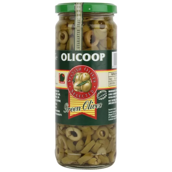 Olicoop Green Sliced Olives 450Gm