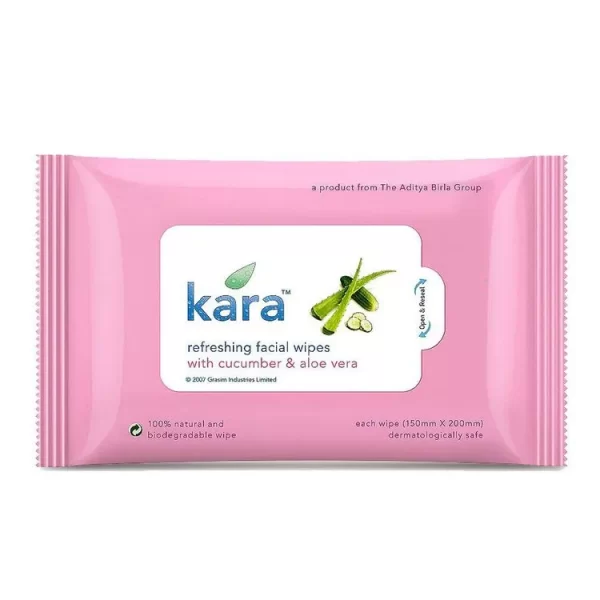 Kara-Ref Aloe+Cucumber Wet Wipes 10 Nos