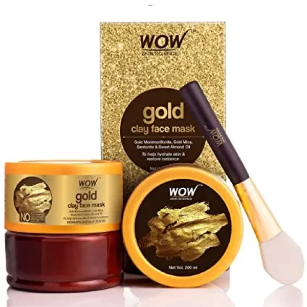 Wow Skin Science Gold Clay Face Mask 200Ml